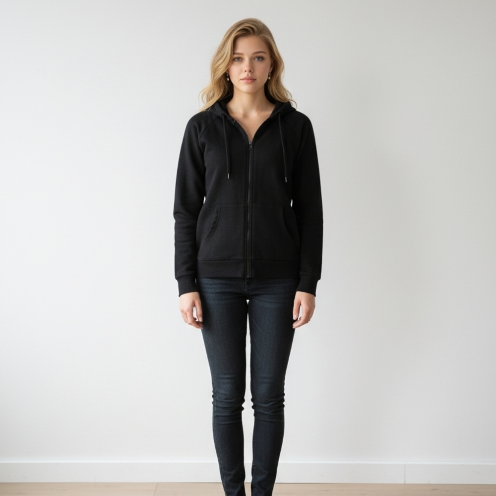 Zella Black Full-Zip Hoodie